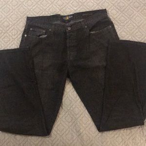 Men Lucky Brand 221 jeans.36/32 Button fly. Black